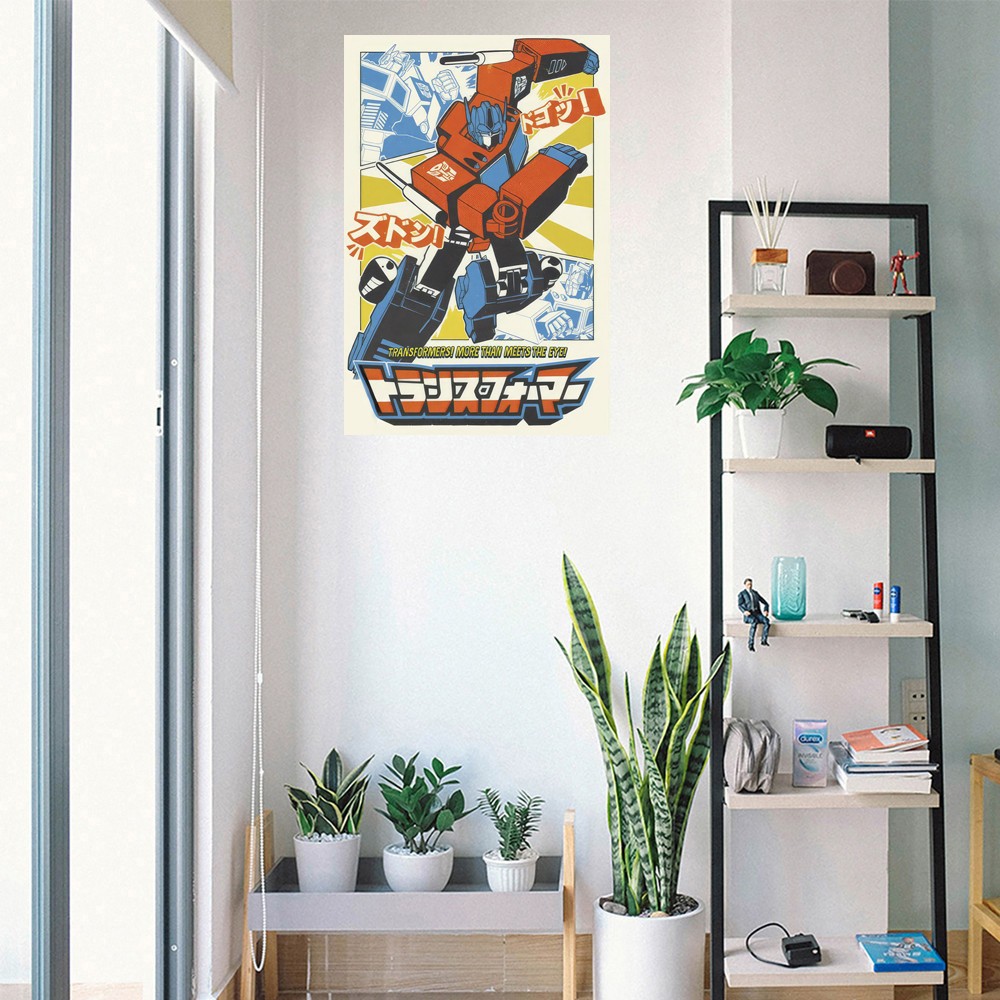 Transformers – TV Show Anime Poster (Optimus Prime – Japanese Manga Design)