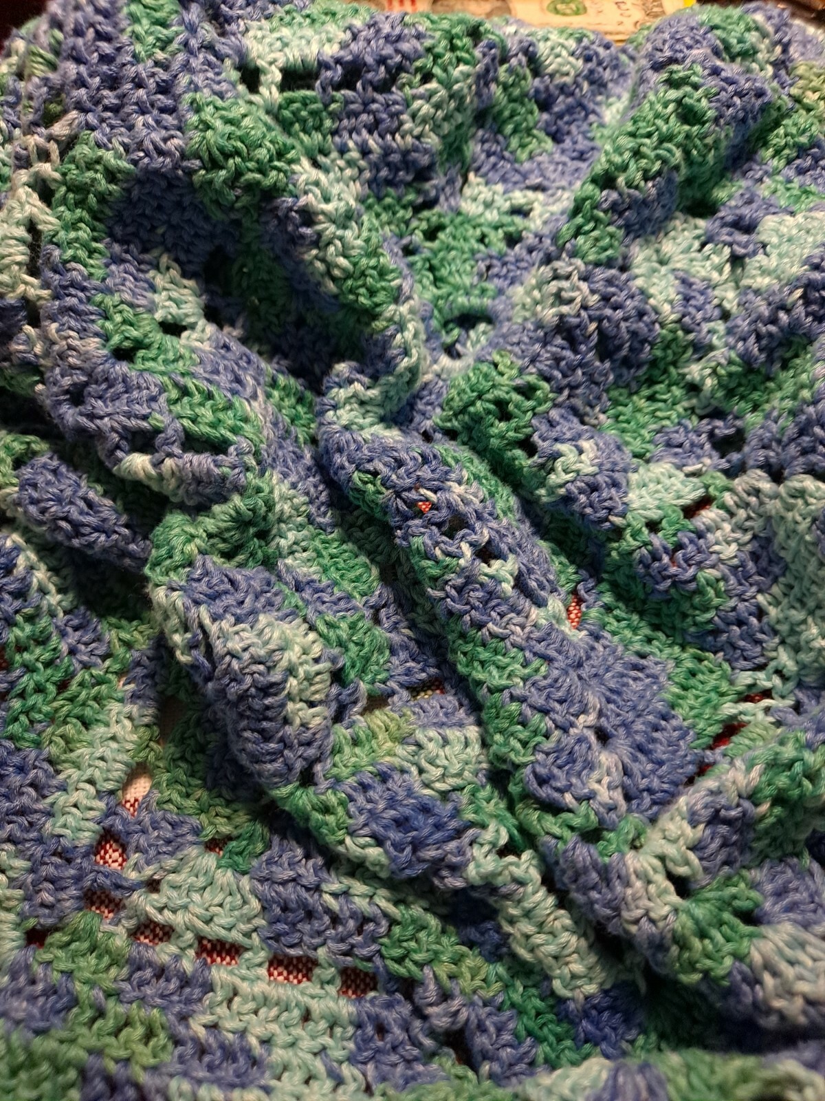 New | Soft | Round | Crochet Throw | Easy Care | Great Gift 
