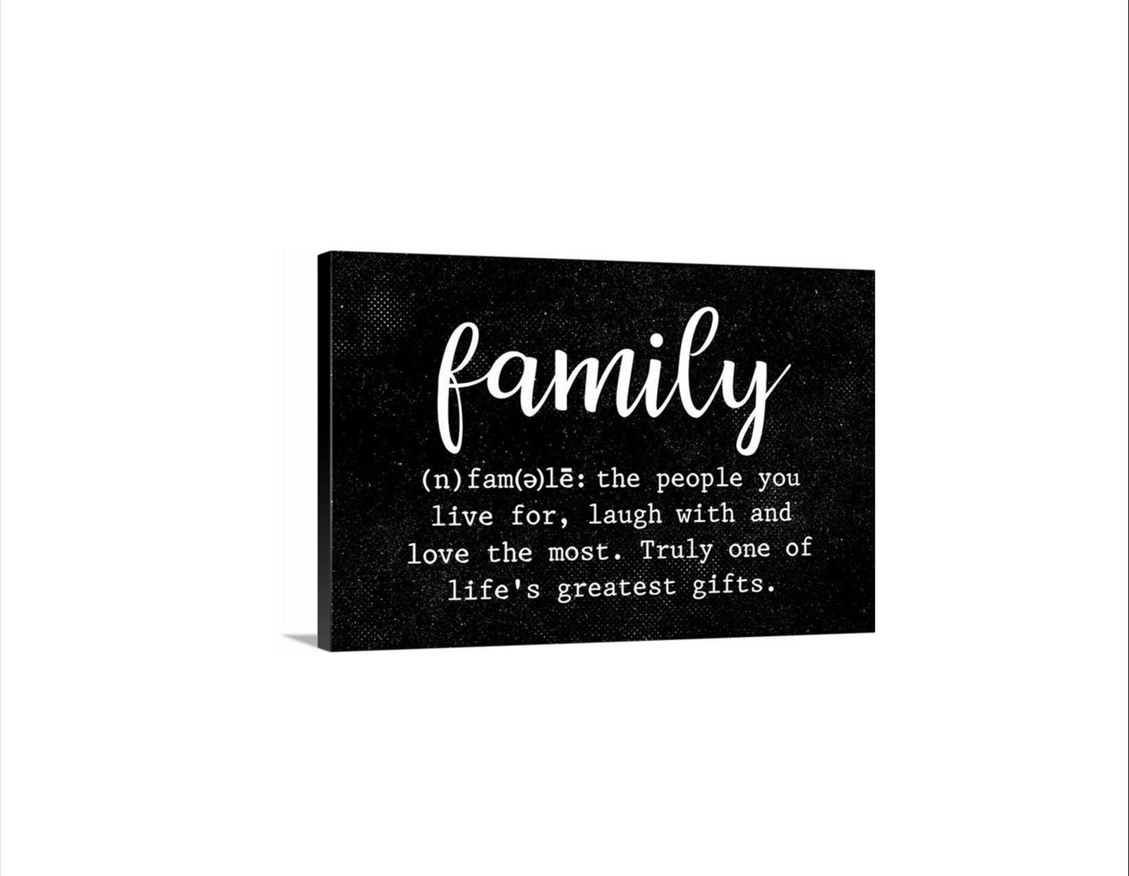 Family Definition Sign | Family Quote Wall Art | Meaningful Home Decor