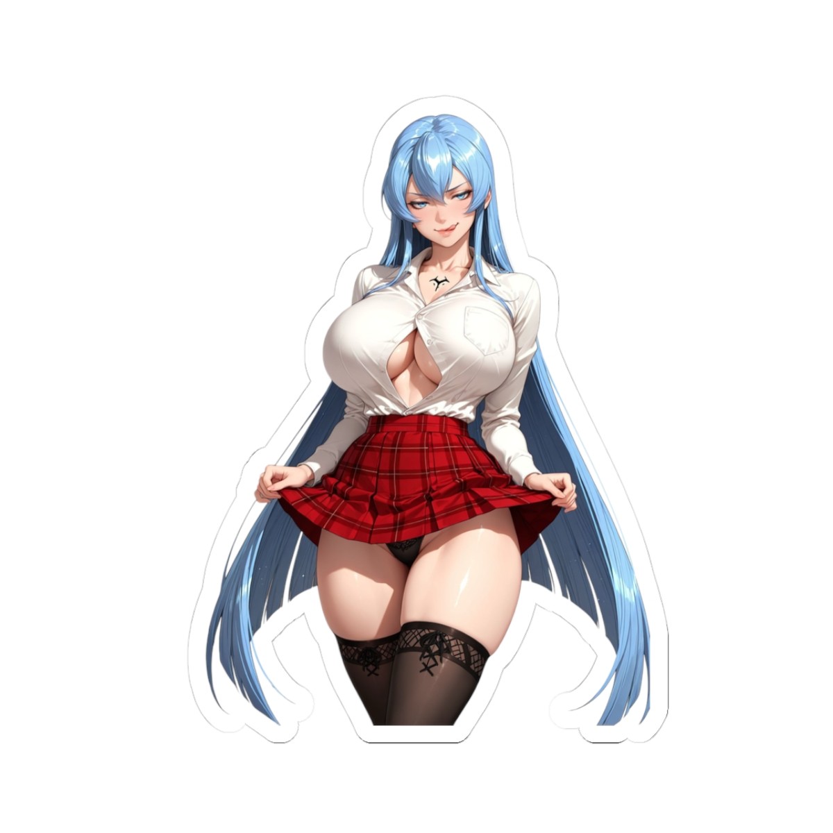Anime Waifu Sticker (Buy More From My Shop Save More) Esdeath Fan Art