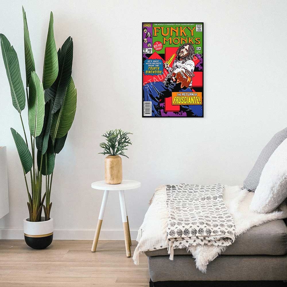 Red Hot Chili Peppers John Frusciante Funky Monks Comic Book Poster – 11×17 in.
