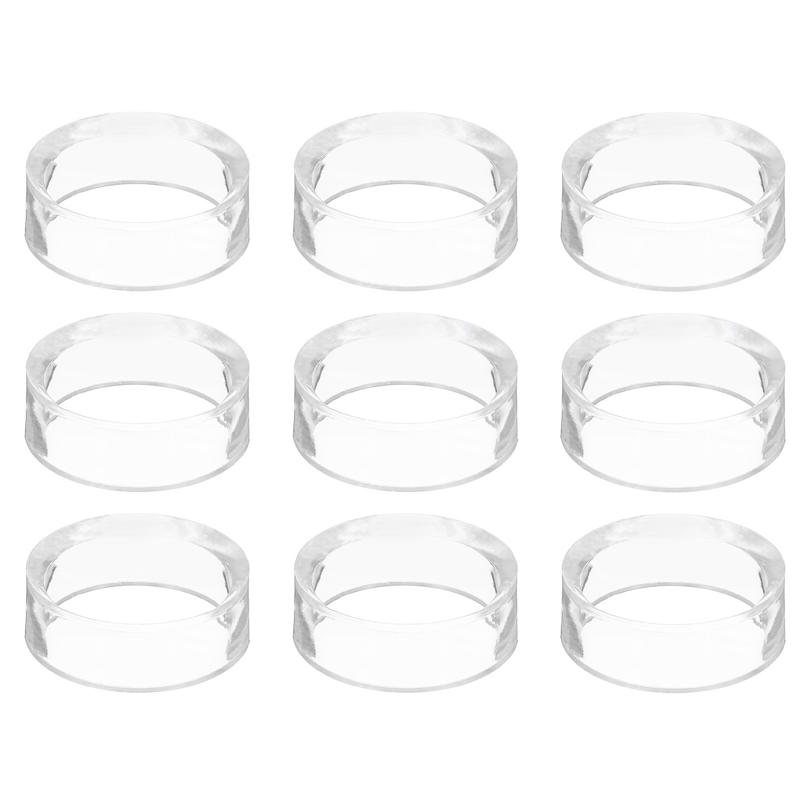 9 Pcs 1.7″ Round Baseball Stand Acrylic Sphere Holder Crystal Sphere Display