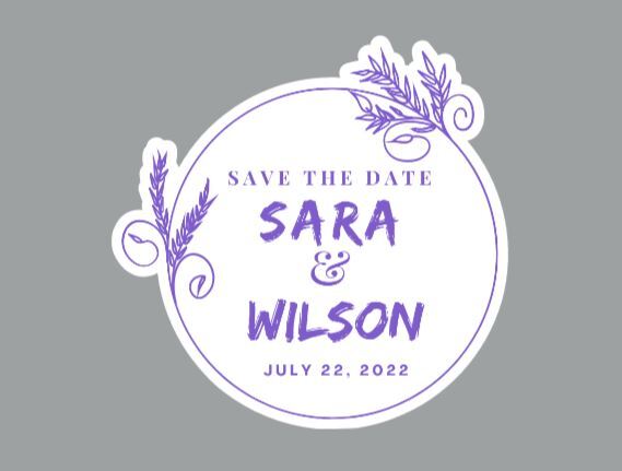 Customized Wedding Save the Date Magnets