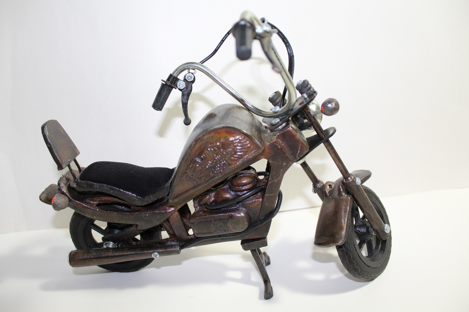Harley Davidson Inspired Motorbike Miniature Handicraft Art Decor NEW