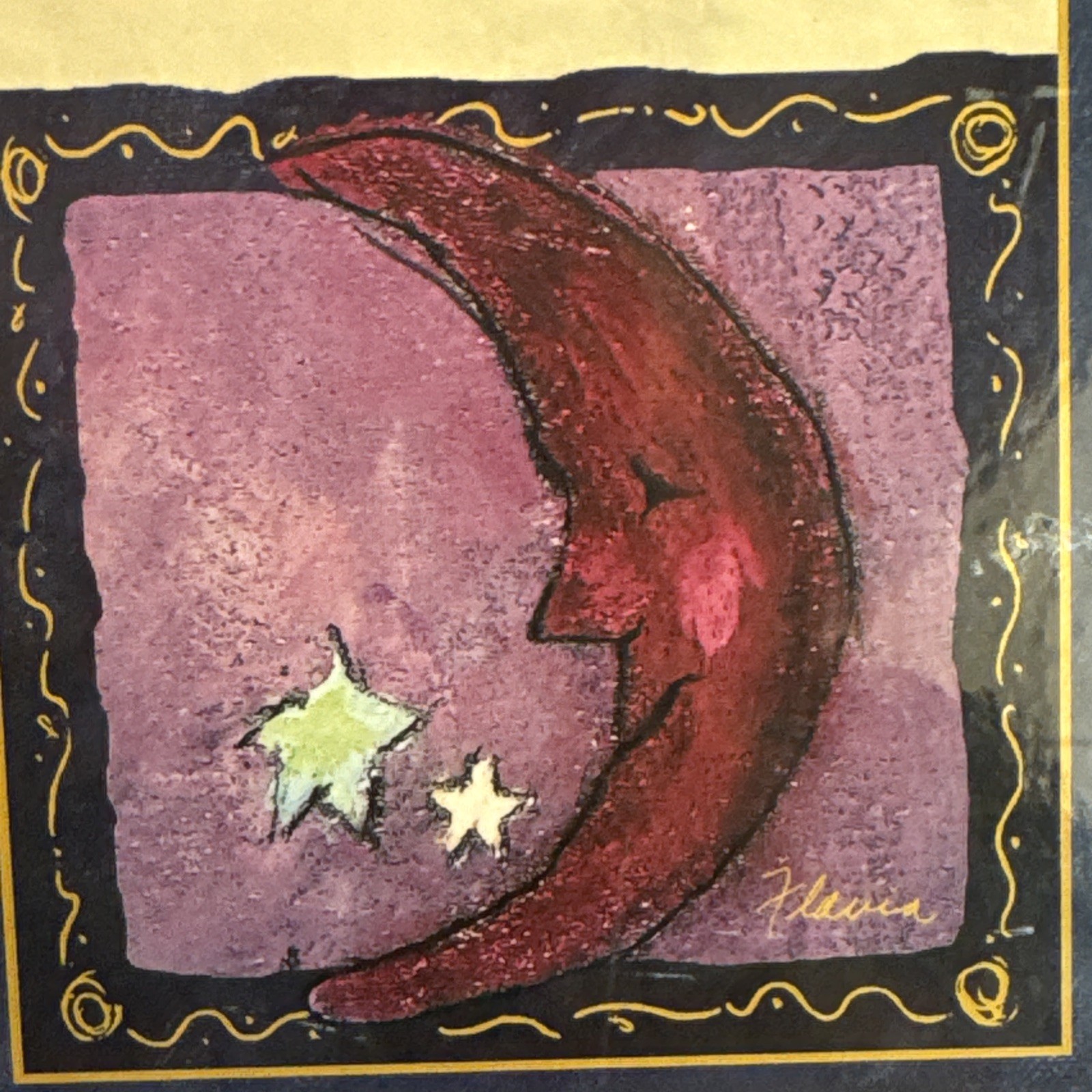 Flavia Weedn Some People 2004 Celestial Sun Moon Wall Plaque Inspirational