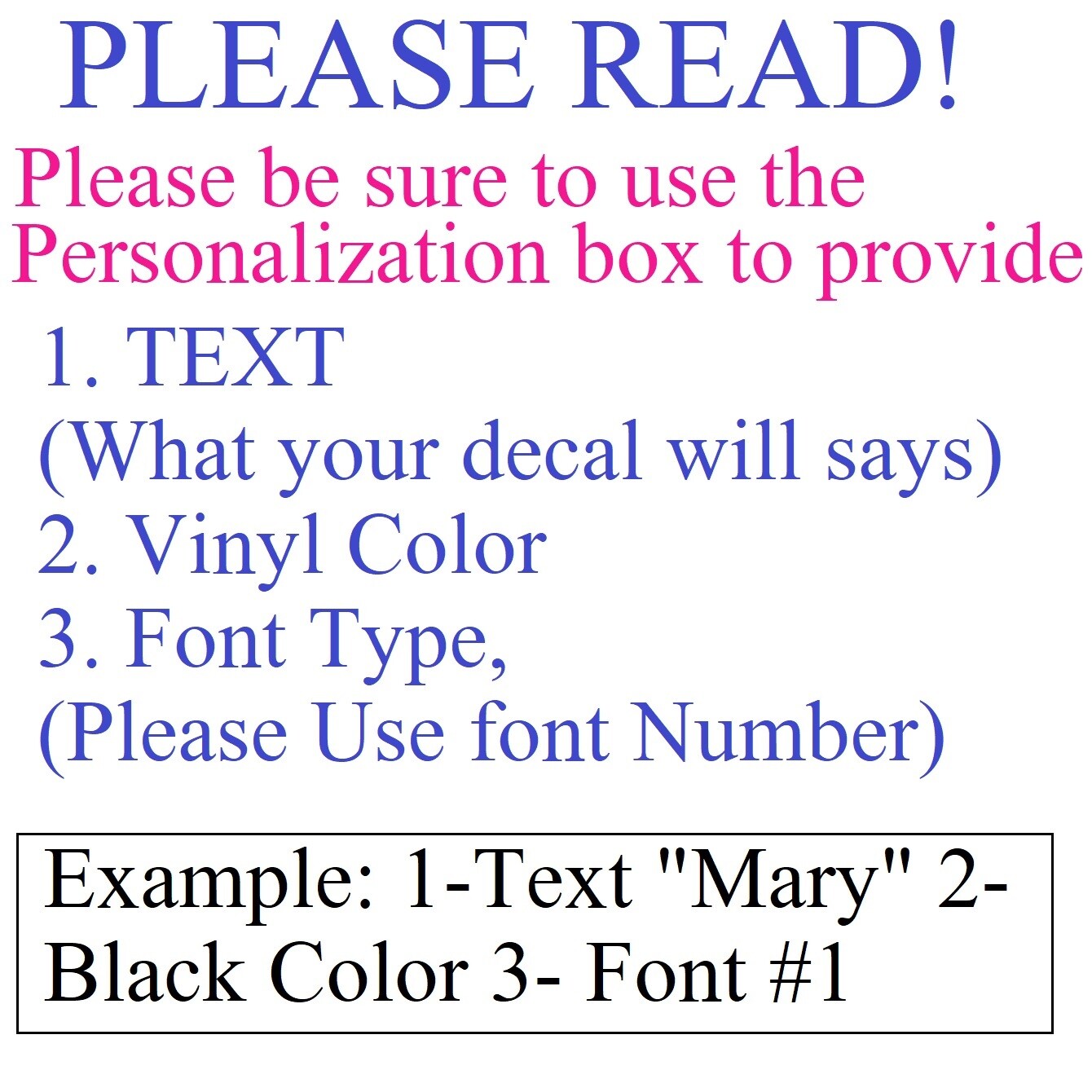 Custom Made Decal Sticker Vinyl For Car, Motorcycle, Truck, Bike, RV,ANY TEXT (9