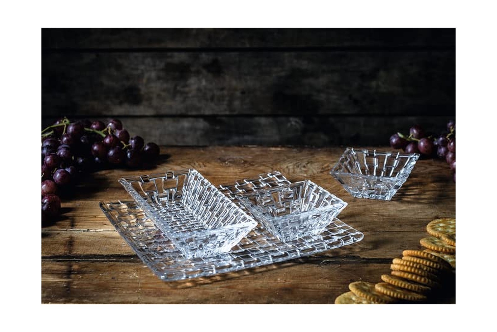 Nachtmann, Bossa Nova, Rectangular Serving Bowl, Set of 2, 6 Inch in Length, …