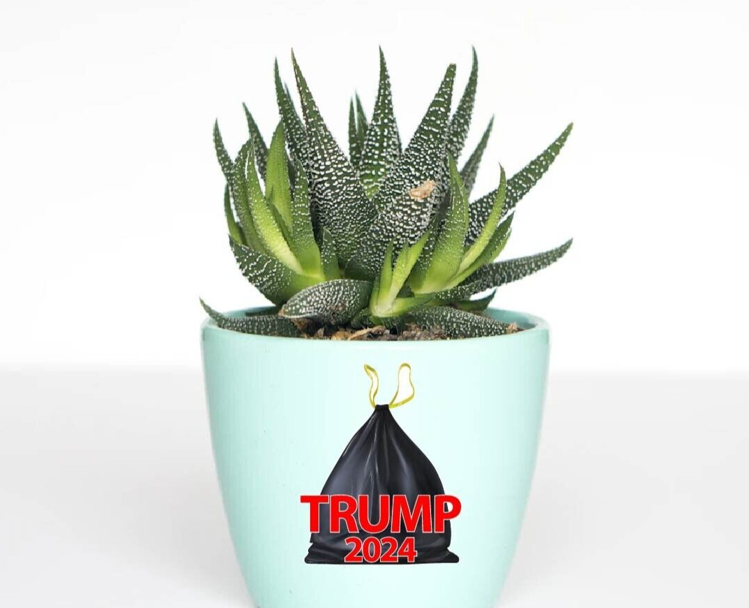Garbage Bag Trump Decal Sticker 2024 MAGA Vance America Great Biden Trash Harris