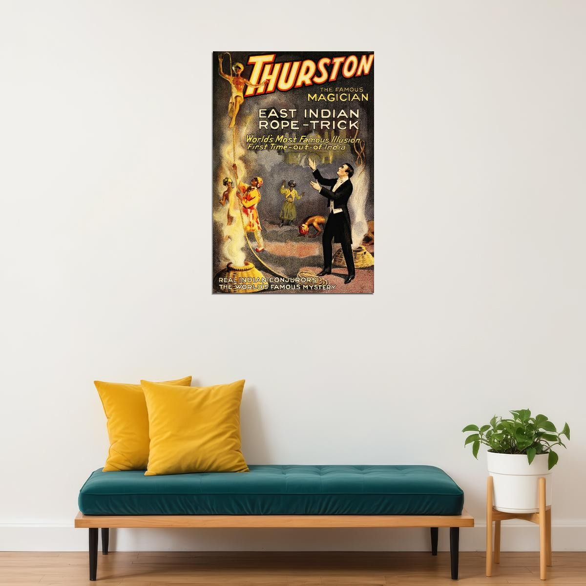 365286 Magic Magician Thurston East India Illusion Rope Trick Poster