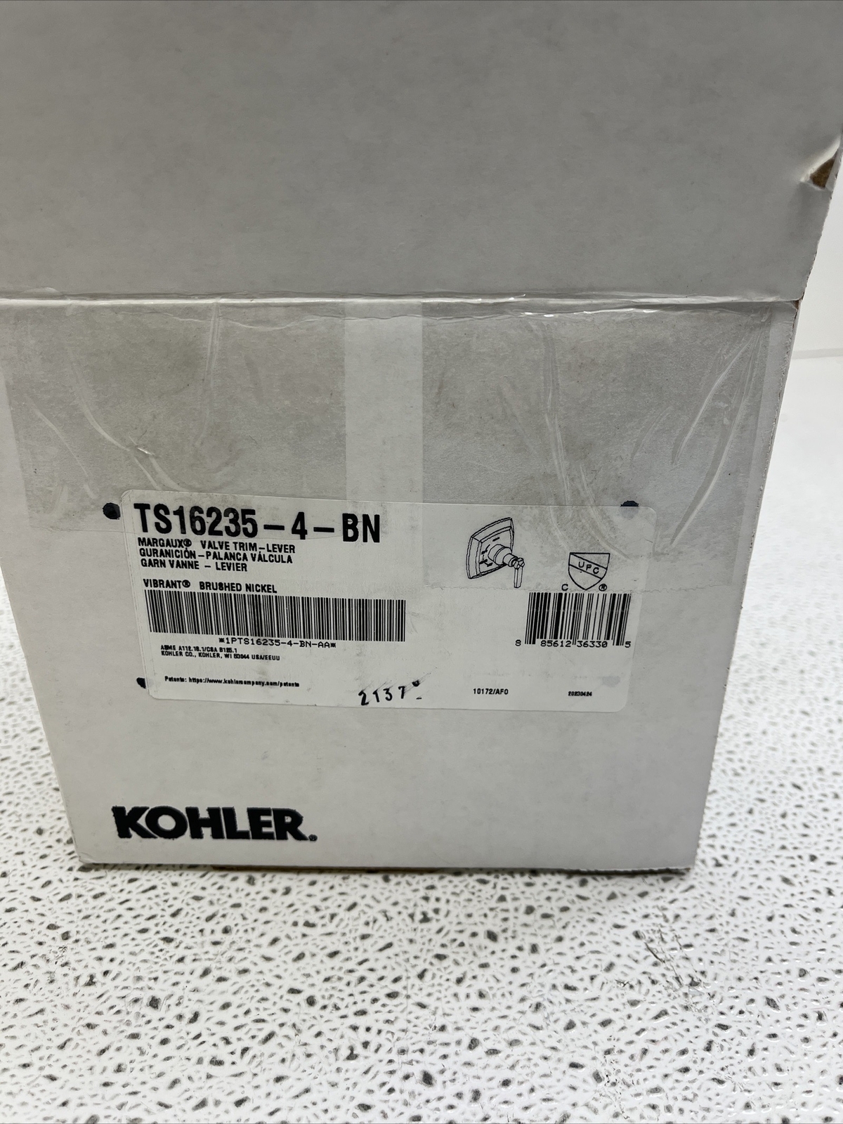 Kohler K-TS16235-4-BN Margaux Rite-Temp Single Handle Trim Brushed Nickel READ