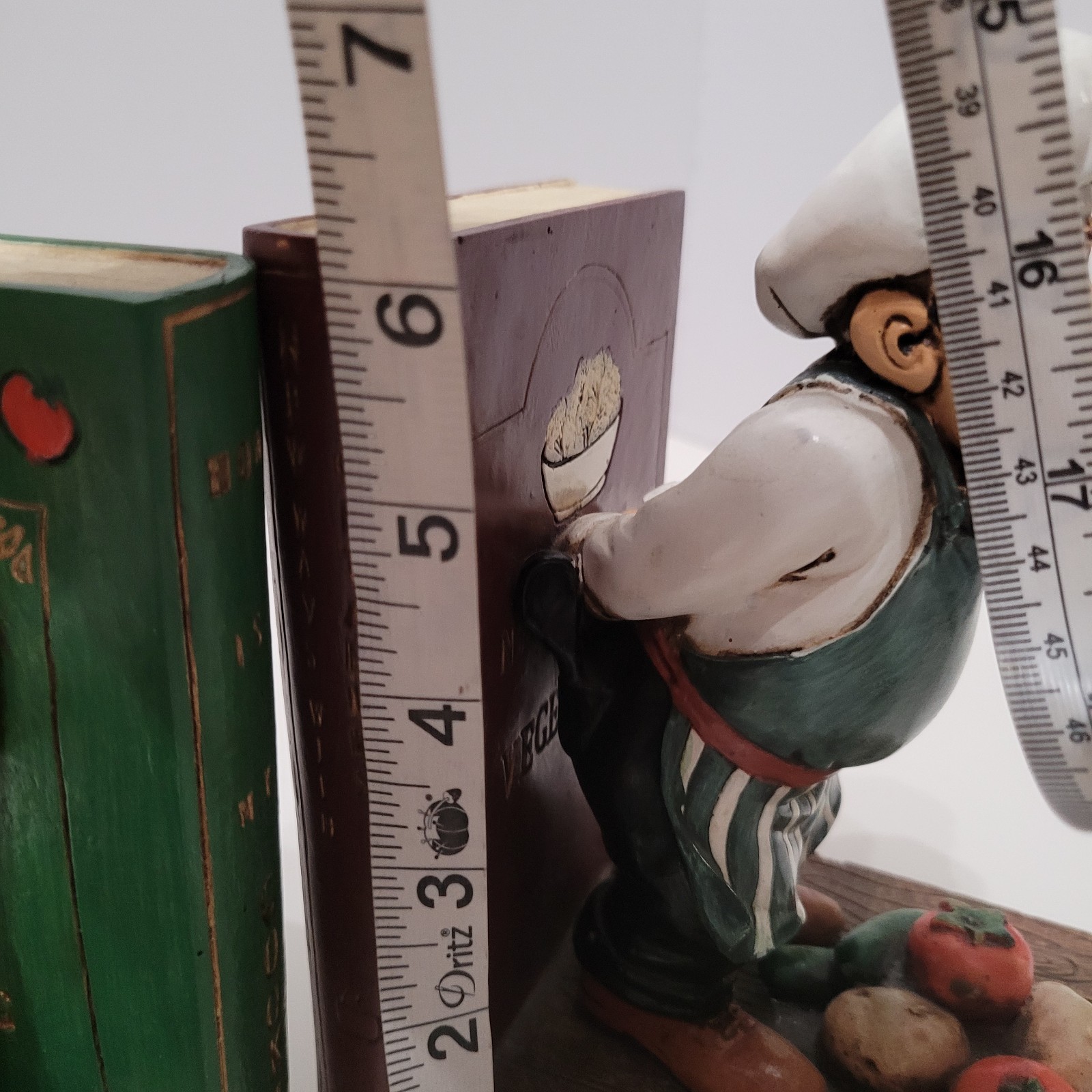 The Fat Chef Kitchen Decor Statue Book Ends Figure Collectibles SetOf 2 Complete