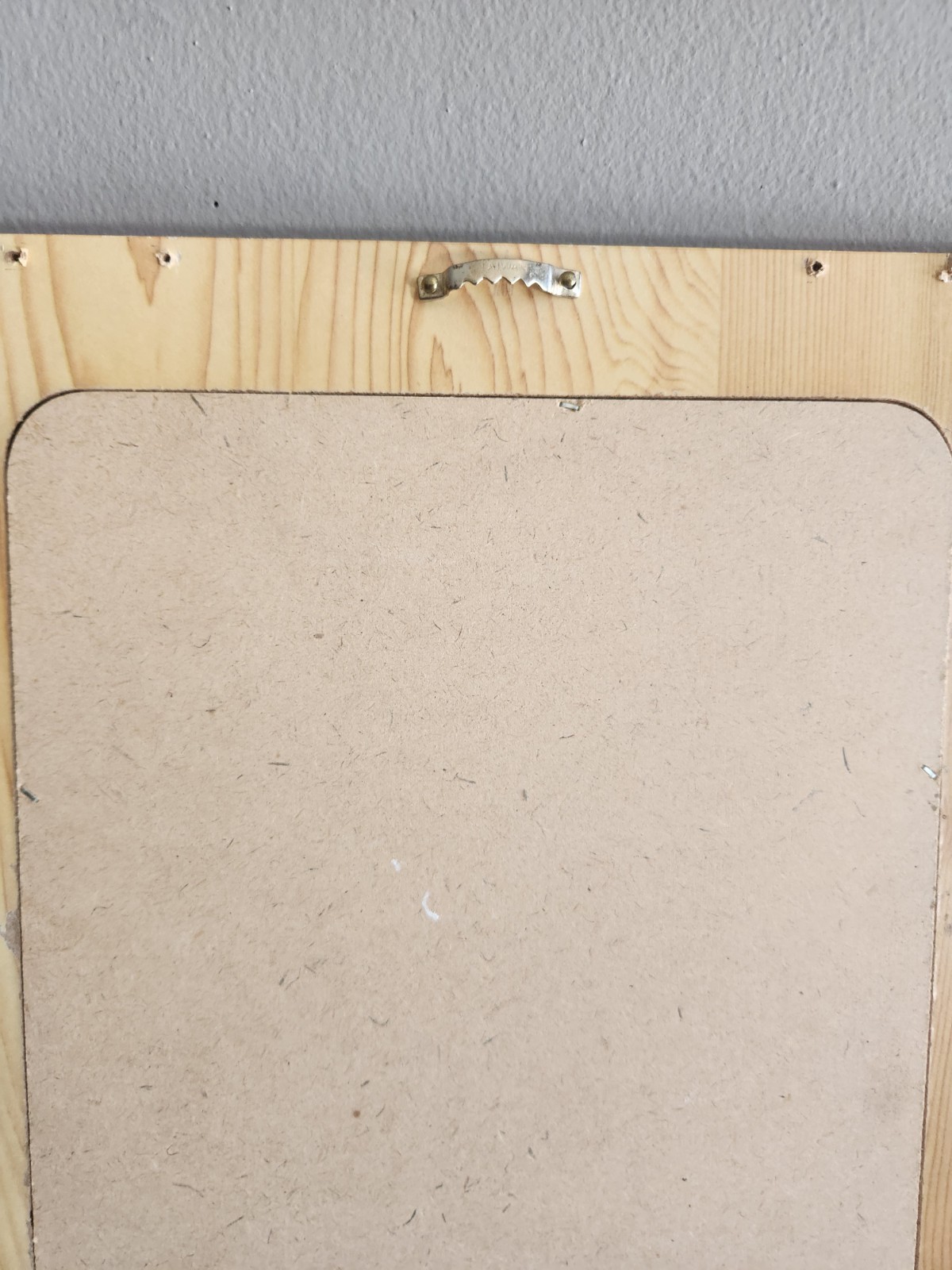 4 Paneled Wood Framed Accent Mirror • 19″×12″