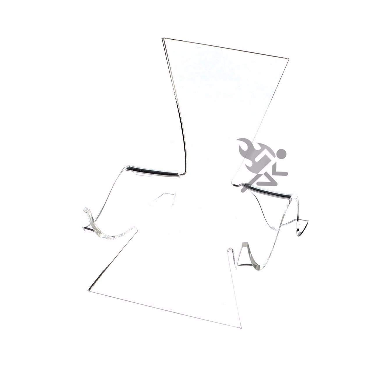 4-5/8″ Clear Acrylic High Back Cradle Display Stand Easel w/ Deep Shelf Qty: 1