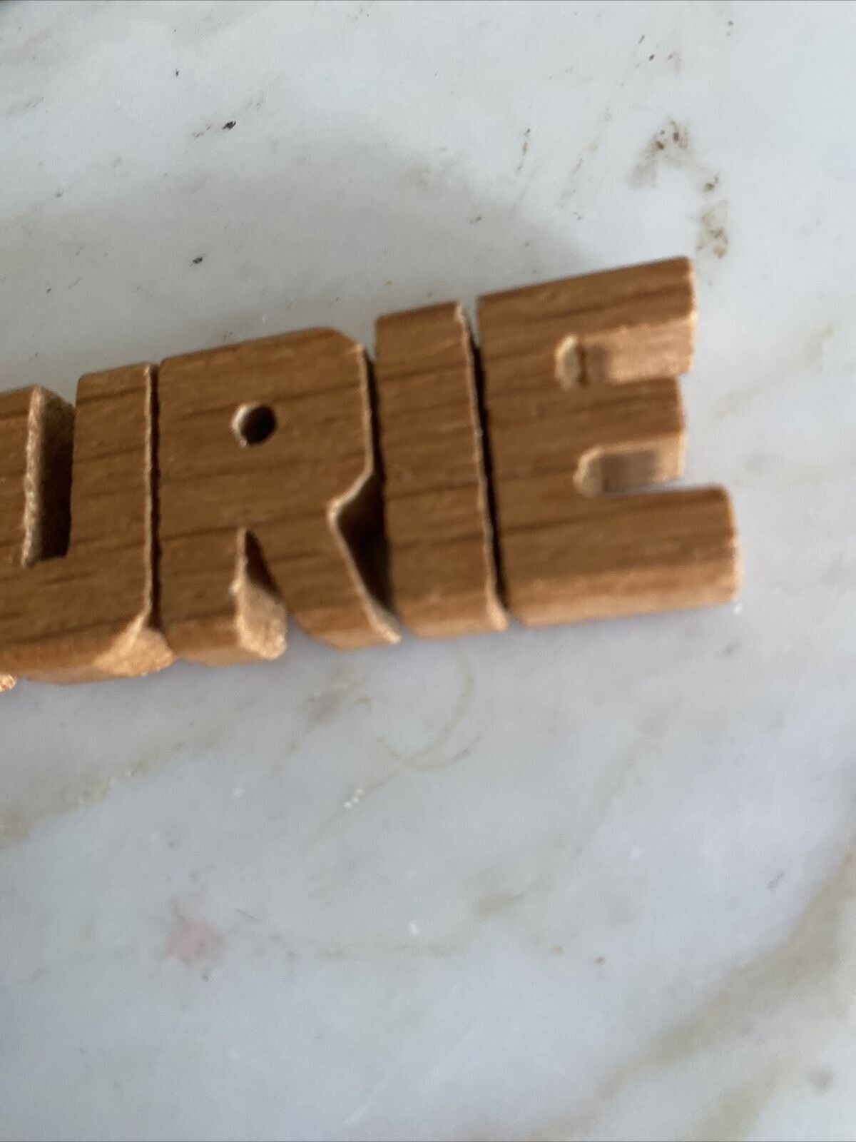 Wood Carving Sculpture LAURIE Name Personalized Novelty