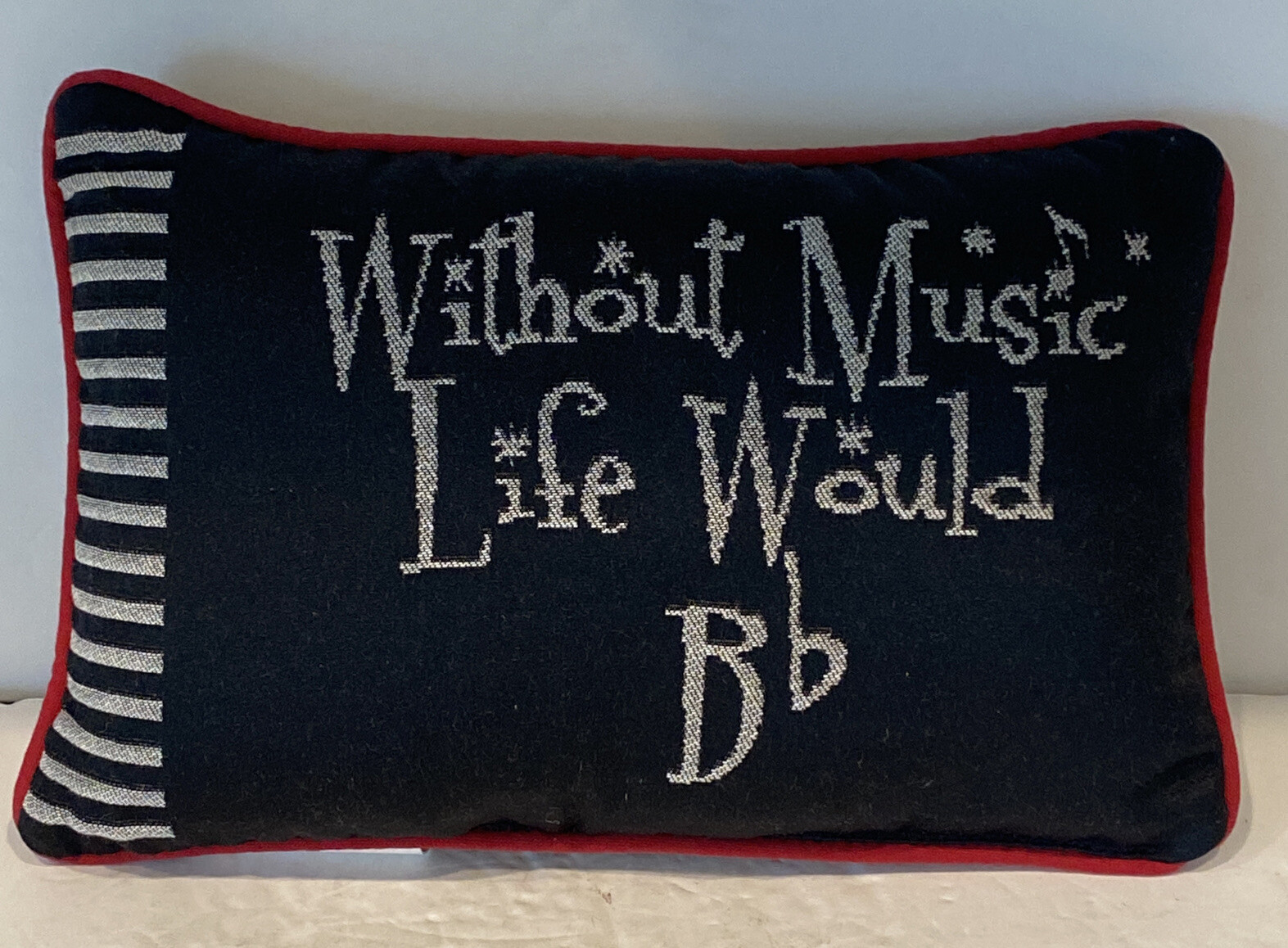 Take Note Blended Yarn Word Pillow With Multi Finish TWTKNT New with Tags !!