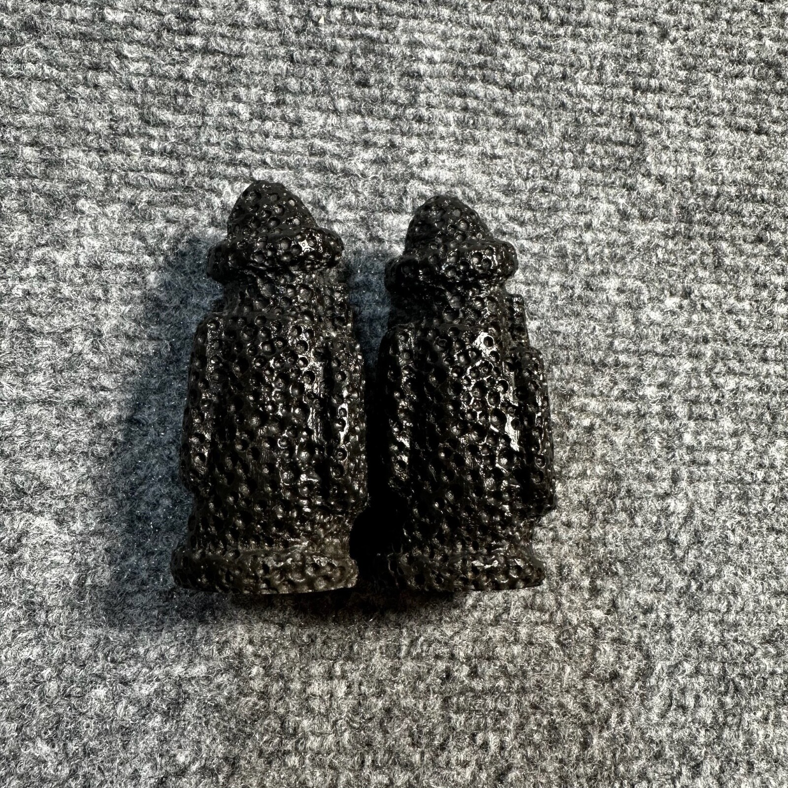 Korean Dol Hareubang Home Black Volcanic Rock Sculpture Asian Jeju Island
