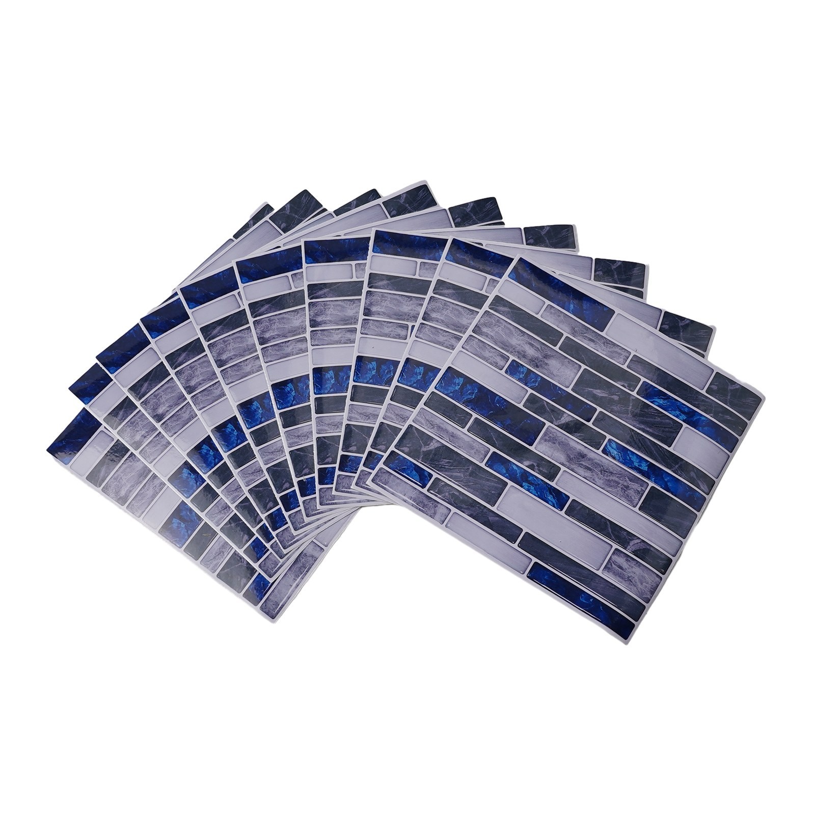 Easy Installation 3D Tile Stickers Waterproof Kitchen Bathroom Decor (10Pcs)