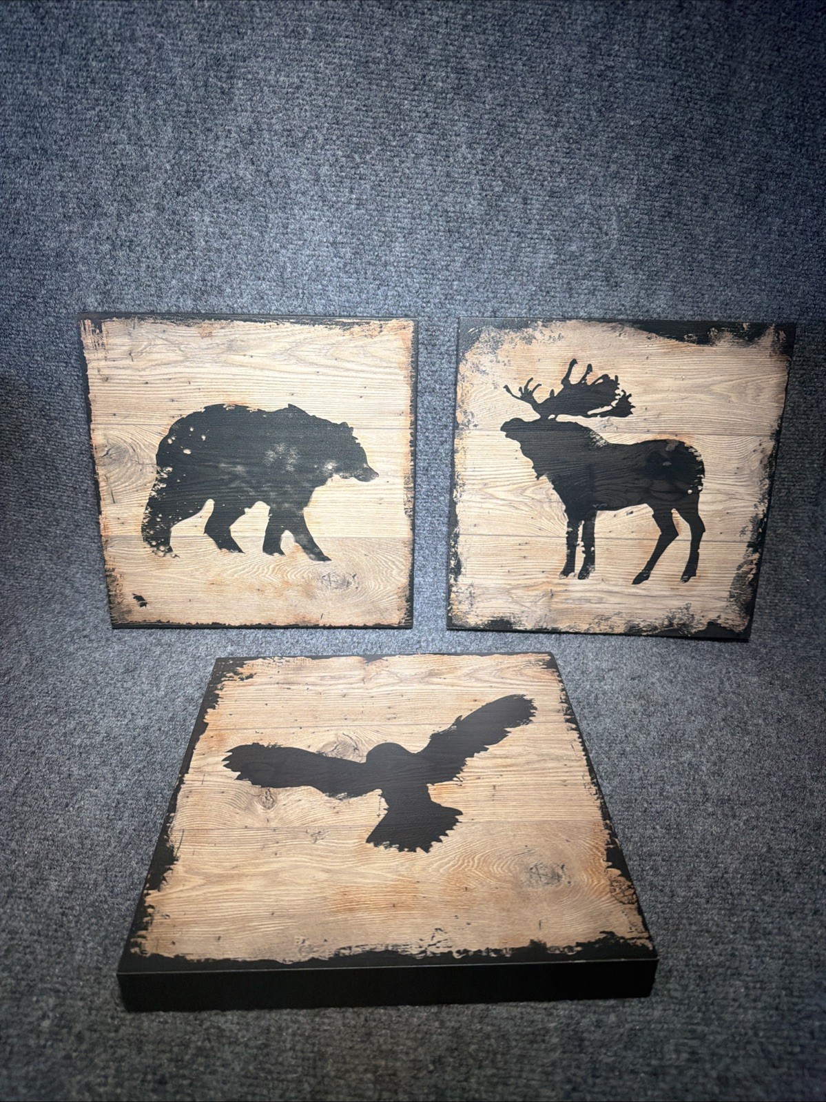Forest Animal Prints – 10 X10 Rustic Wall Artwork for Any Room IKEA Lot Of 3