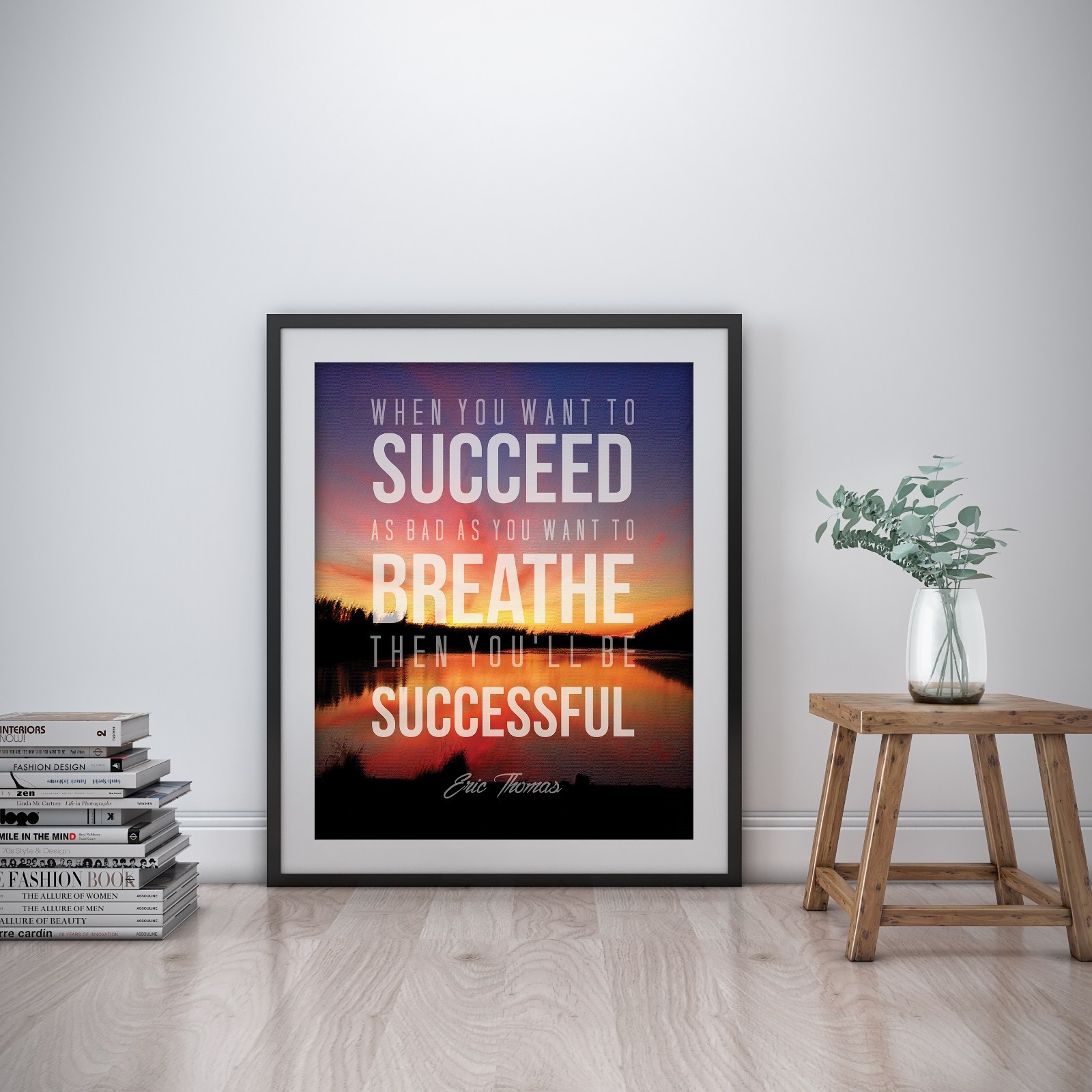 Eric Thomas Inspirational Wall Art Print Motivational Quote Poster Decor Gift