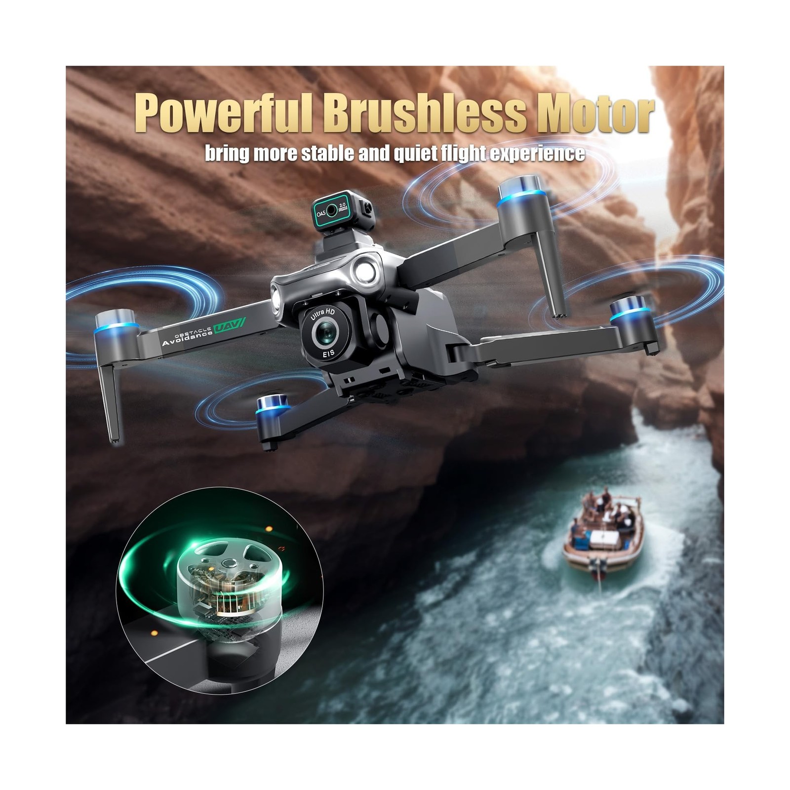 Drones With Camera for Adults 4K,Remote Contorl with Large Screen,FPV Drone w…