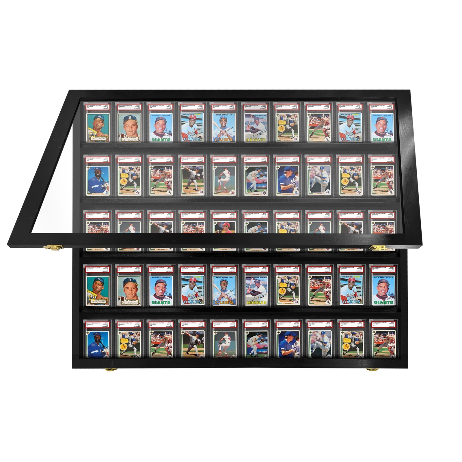 Baseball Card display Case 50 PSA Beckett DEEP / Graded Card Case Holds 50 PSA