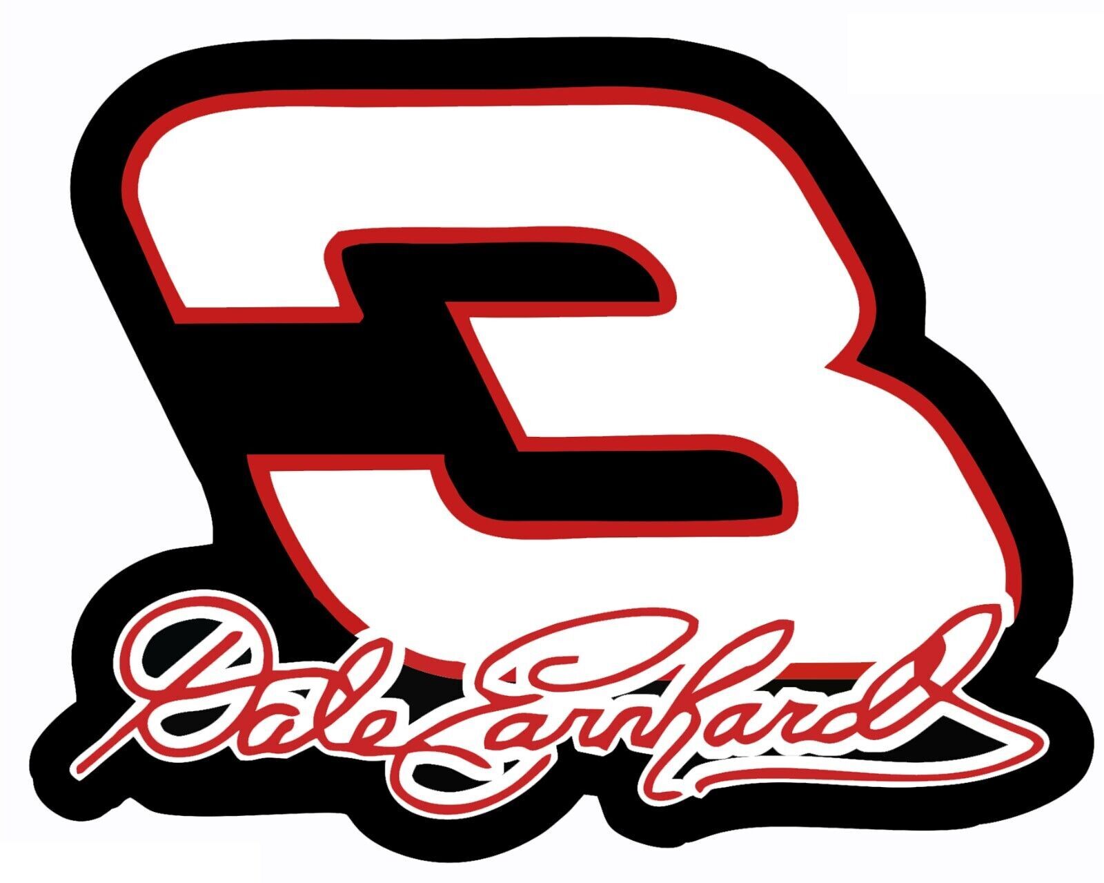 Dale Earnhardt 3 racing Sticker Decal