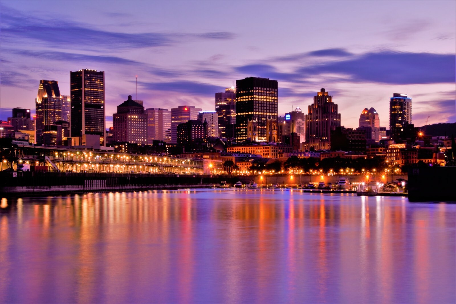 Montreal Quebec Canada Skyline Glossy Poster Photo Picture Banner Print