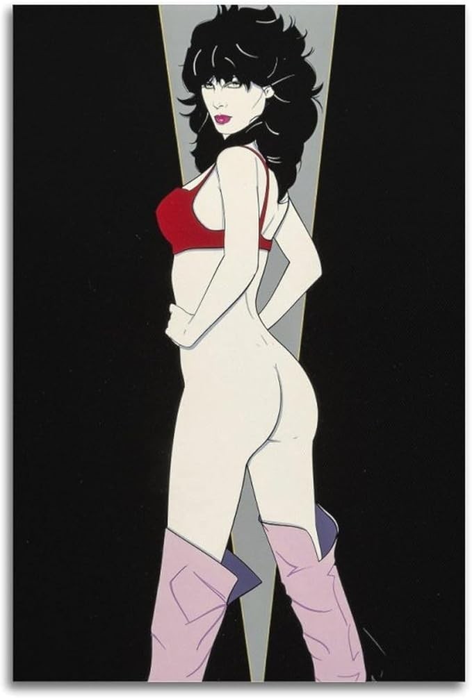 Patrick Nagel City Girl Poster Retro 1980s Pop Art Print Wall Art Decor 24×36