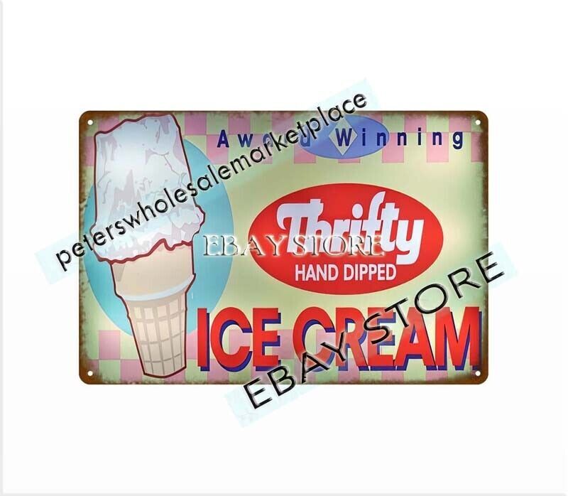 Thrifty Ice Cream metal tin sign home decor