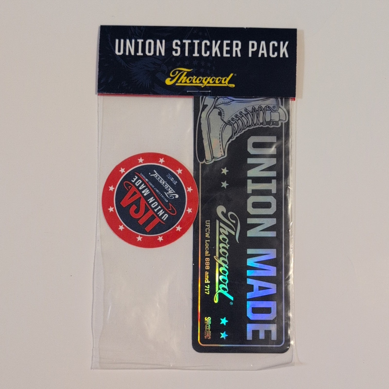 Thorogood Union Made Sticker Pack USA Boot UFCW Local