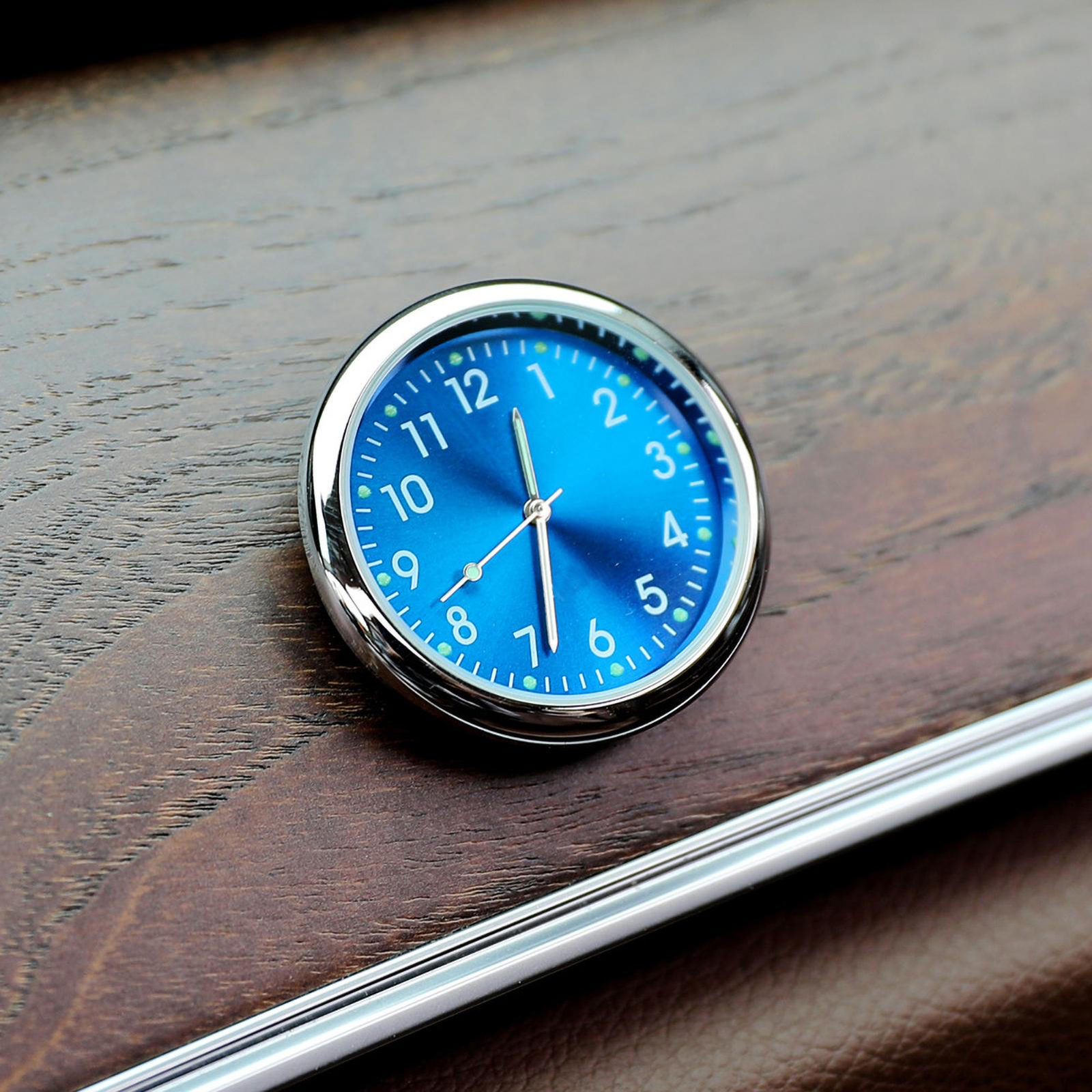 Stick on Dashboard Car Clock Mini Tiny Small Luminous Car Vent Clocks Watch USA