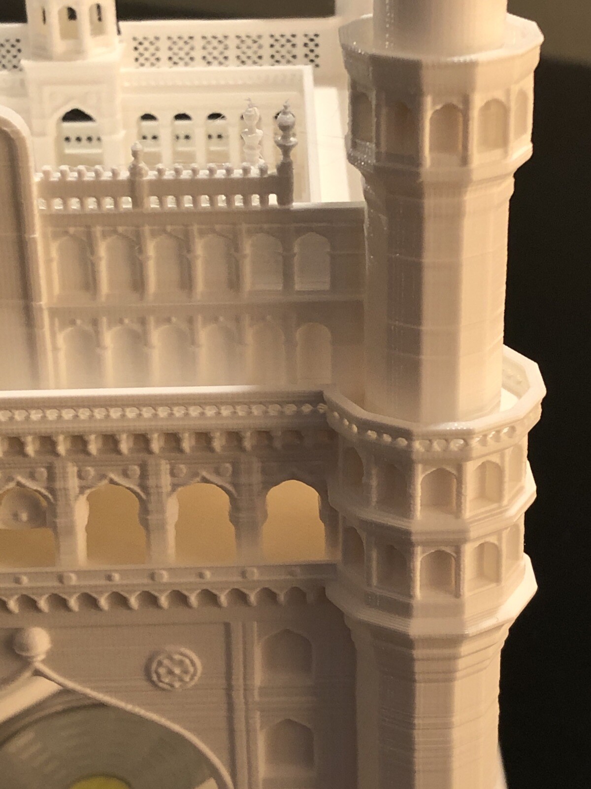 Custom Designed 3D Printed Architecture Model Charminar Building Mosque India