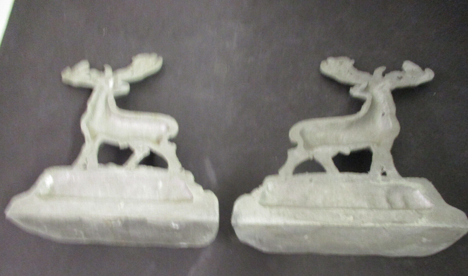 Door Stop BOOK ENDS Moose Rustic Cast Iron / METAL NONE PAINTED 9 ” Height