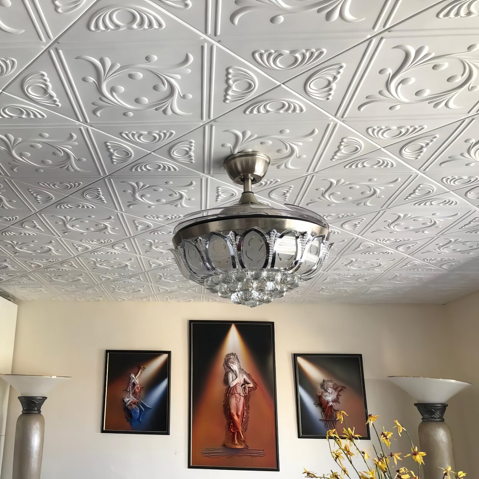 Tin-Look Ceiling Tiles Easy Installation – Anet R2W Anet Wreath