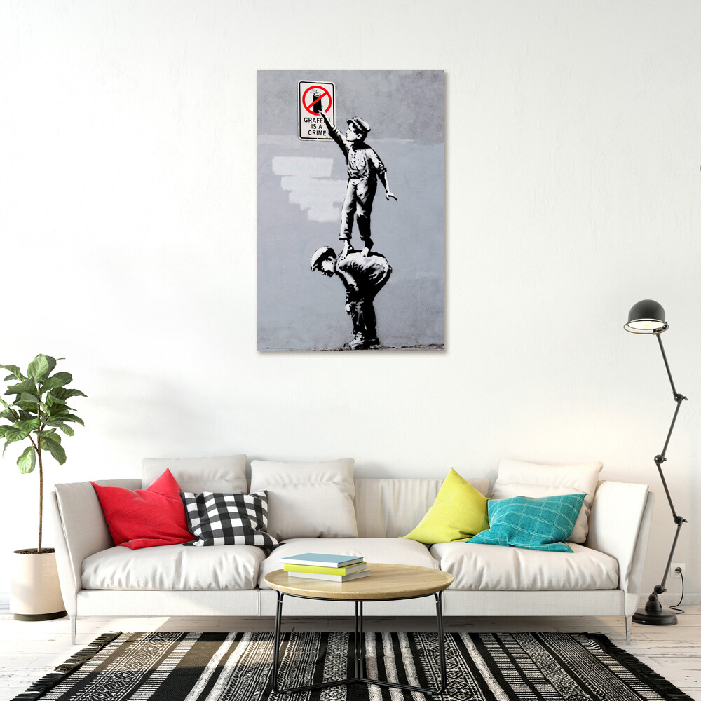 Graffiti Is A Crime – Pop-Art Graffiti Poster / Print (Street Art)