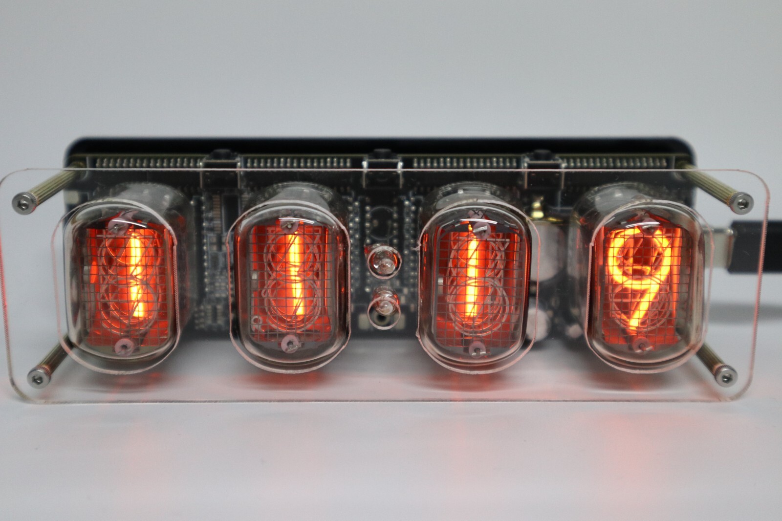 Cyberpunk Soviet IN12 Nixie Tube Clock Retro Original Design Desk Alarm USB-C