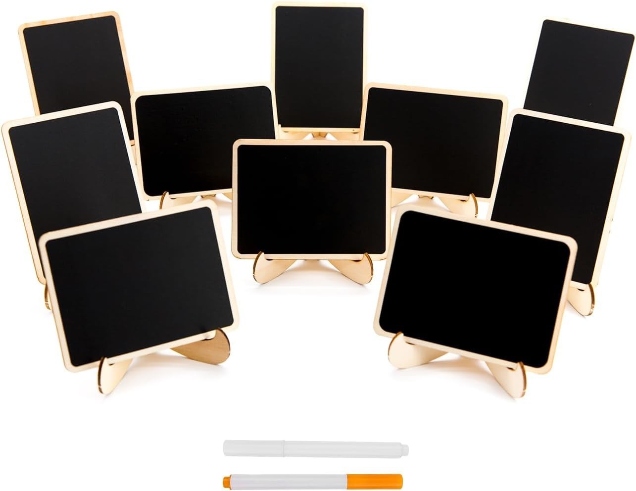 Small Rectangle Chalkboards – 4″ x 3″ Mini Signs for Parties & Decorations