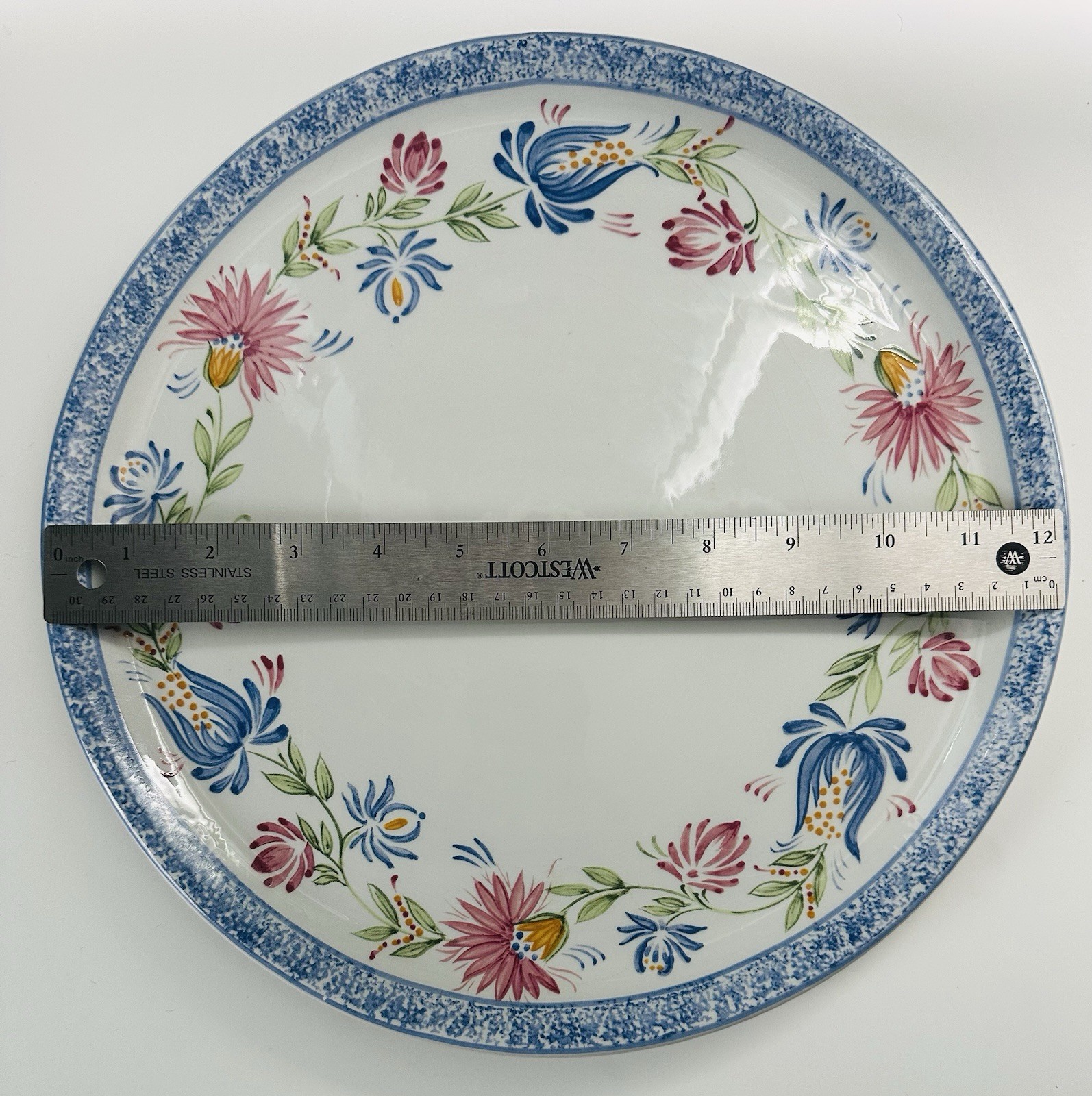 Large 12″ Vintage R B Bernarda Portugal Hand Painted Platter See Pictures