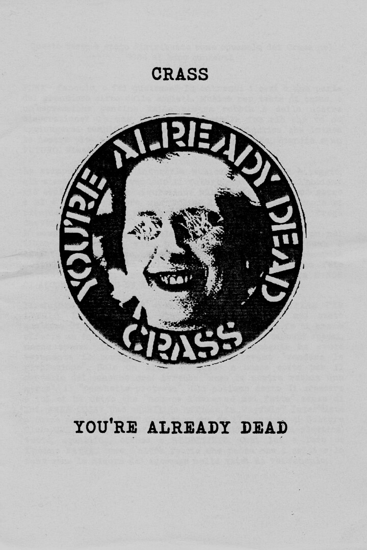 Crass Punk Rock Band You’re Already Dead Art Wall Room Poster – POSTER 20×30