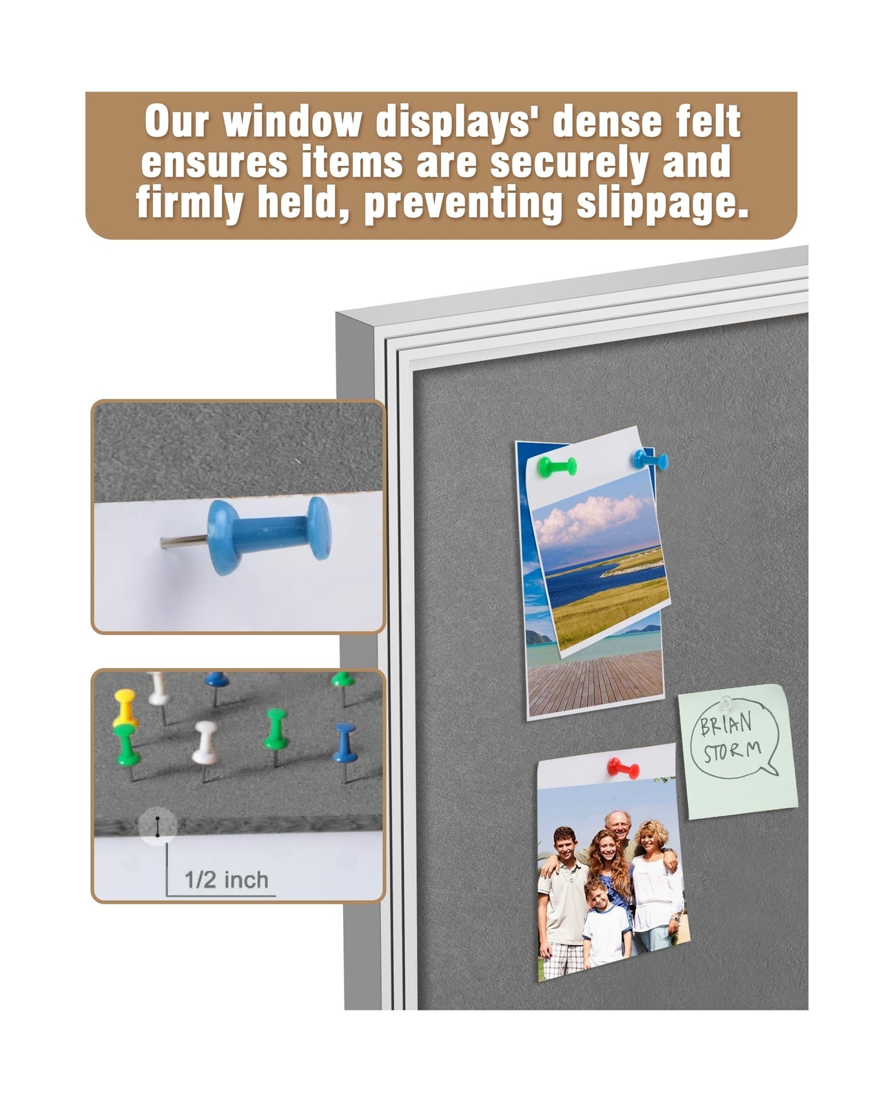 36″x24″ Enclosed Bulletin Board, Outdoor Lockable Weather-Resistant Aluminum …