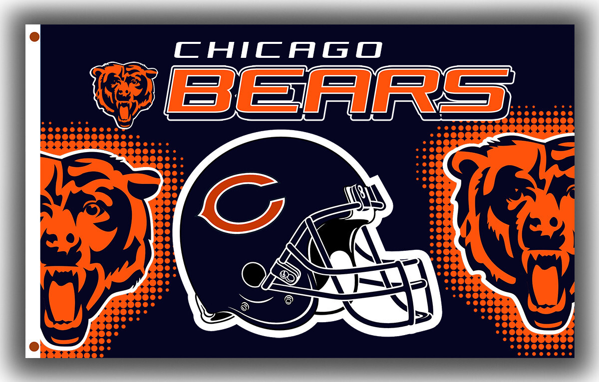 Custom Flag Football Team Memorable Flag 90x150cm 3x5ft Bears Helmet Best Banner