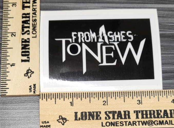 LAMINATED FROM ASHES TO NEW NU METAL BAND STICKER