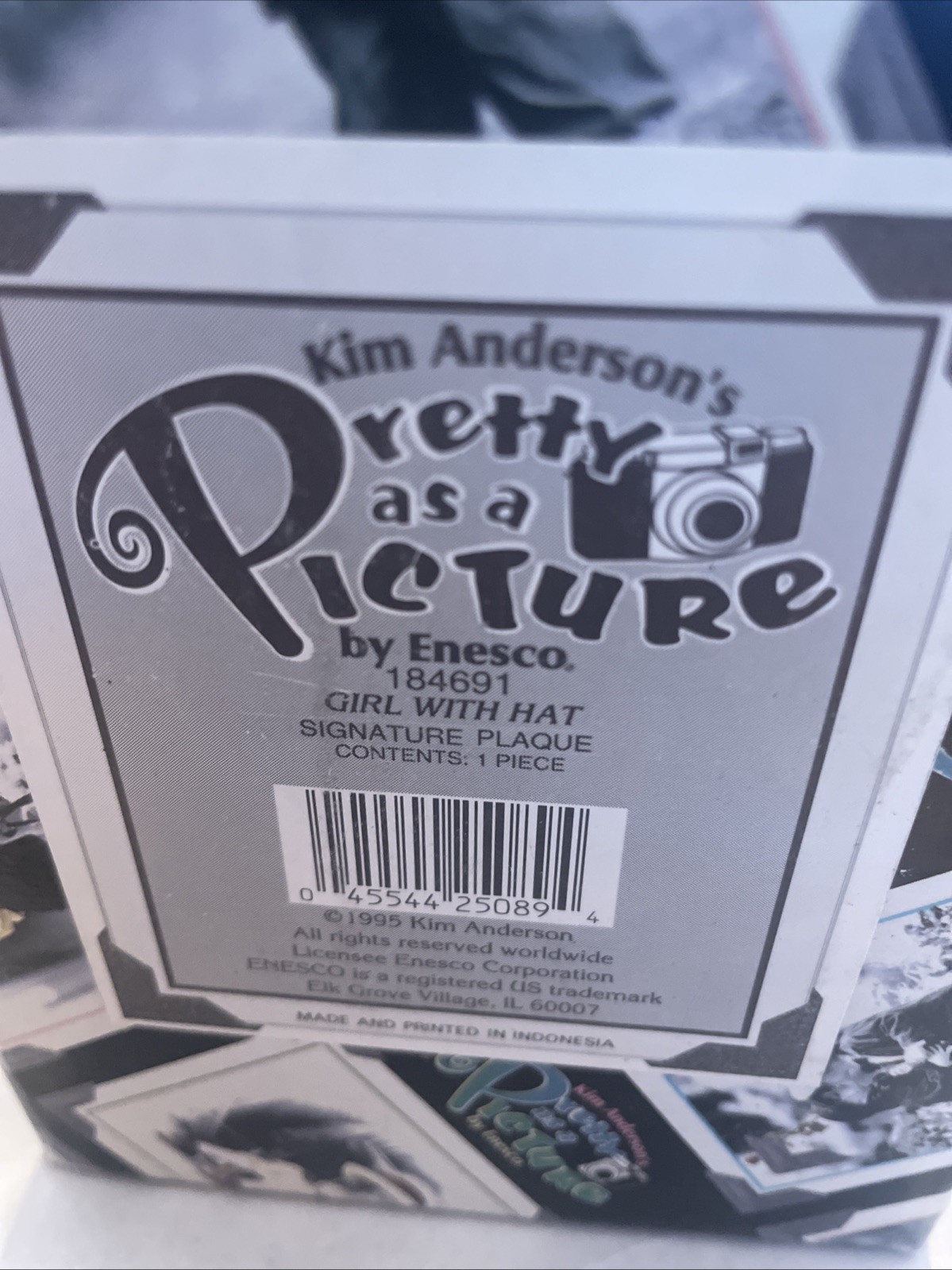 1995 VINTAGE KIM ANDERSON #184691 “PRETTY AS A PICTURE” DESK/DRESSER/ETC DECOR