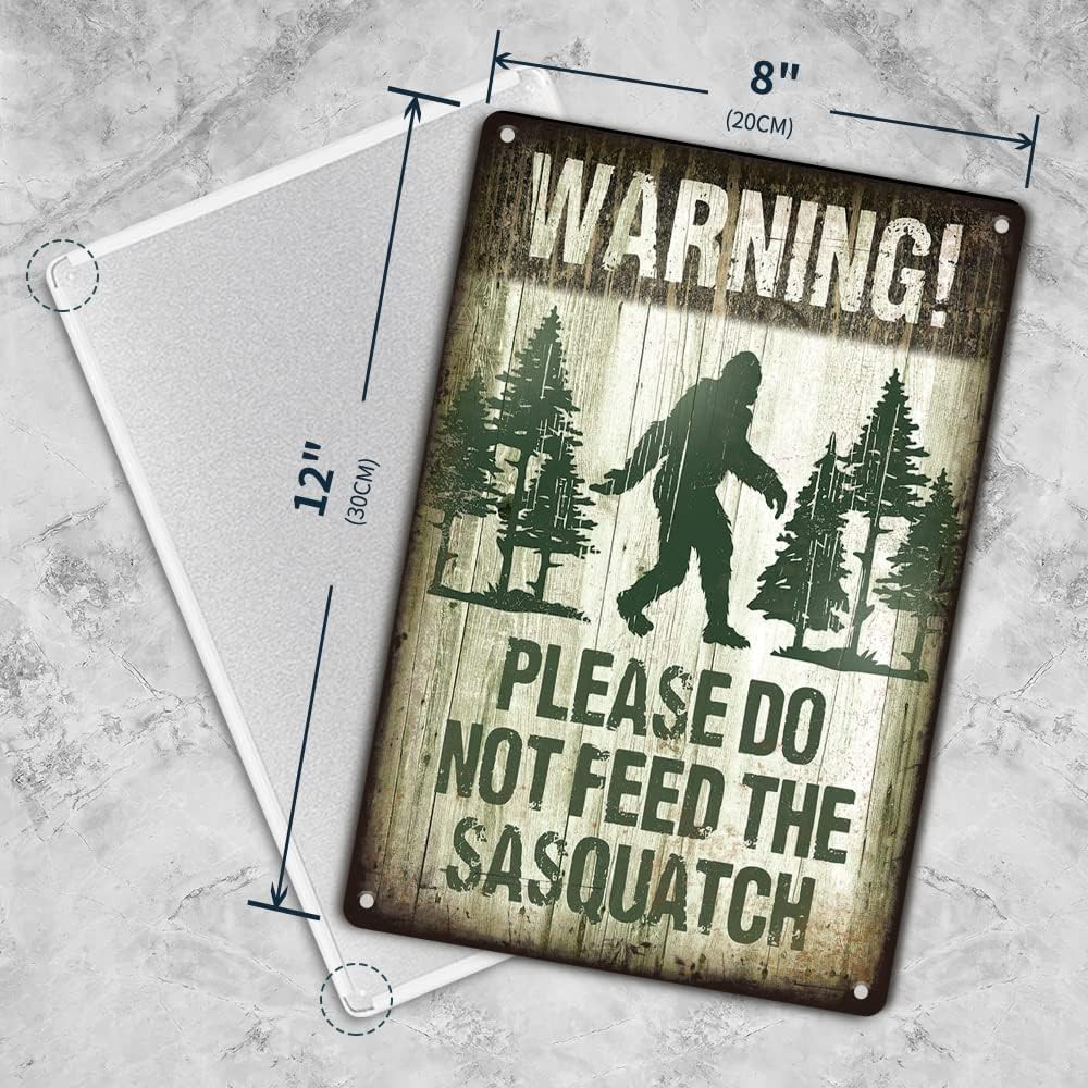 Warning Metal Tin Sign, Vintage Retro Funny Metal Sign for Indoor&Outdoor, Ca…